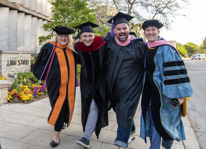 Carthage faculty pose for a photo.