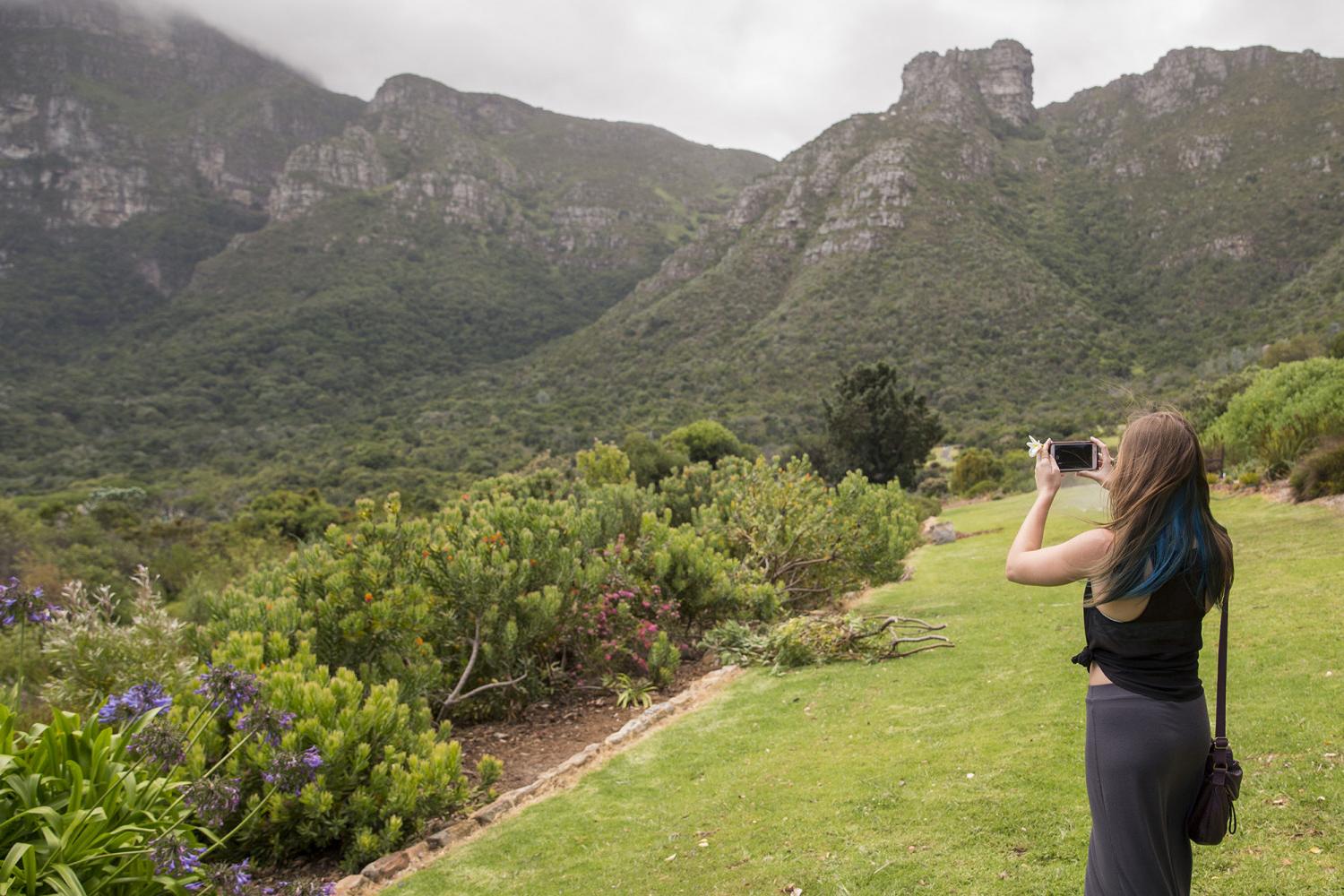 A student on a J-Term study tour to Africa.